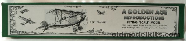 Golden Age Reproductions Peerless Models Fleet Trainer - 22 inch  Wingspan for Free Flight or R/C Conversion plastic model kit